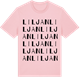 Pink Cotton t-shirt med Liljan ordlek t-shirt