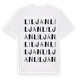White t-shirt med Liljan ordlek t-shirt