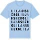 Blue Soul t-shirt med Liljansberg ordlek t-shirt