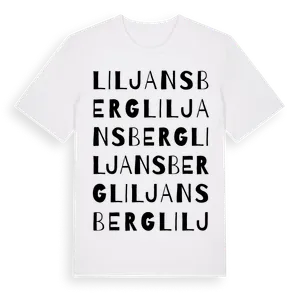 Liljansberg ordlek t-shirt – ekologisk bomull t-shirt från Pinshirt