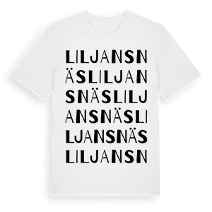 Liljansnäs ordlek t-shirt – ekologisk bomull t-shirt från Pinshirt