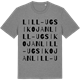 Mid Heather Gray t-shirt med Lill-Ugsikojan ordlek t-shirt