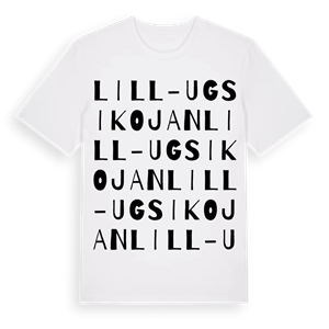 Lill-Ugsikojan ordlek t-shirt – ekologisk bomull t-shirt från Pinshirt