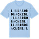 Blue Soul t-shirt med Lilla Bondbacken ordlek t-shirt
