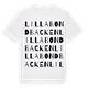 White t-shirt med Lilla Bondbacken ordlek t-shirt