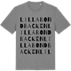Mid Heather Gray t-shirt med Lilla Bondbacken ordlek t-shirt