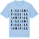 Blue Soul t-shirt med Lilla Bråfall ordlek t-shirt