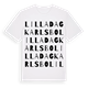 Lilla Dagkarlsbo ordlek t-shirt
