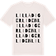 Vintage White t-shirt med Lilla Digerliden ordlek t-shirt
