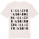 Vintage White t-shirt med Lilla Efriksgården ordlek t-shirt