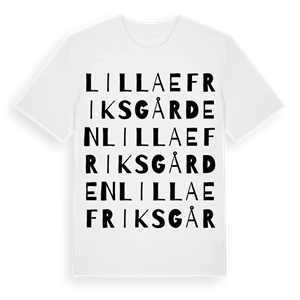 Lilla Efriksgården ordlek t-shirt – ekologisk bomull t-shirt från Pinshirt