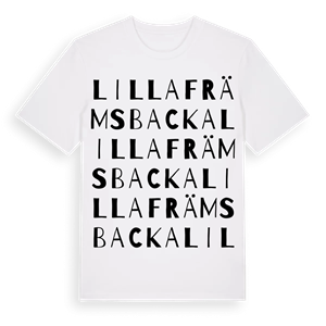 Lilla Främsbacka ordlek t-shirt – ekologisk bomull t-shirt från Pinshirt