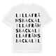 Lilla Främsbacka ordlek t-shirt