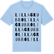 Blue Soul t-shirt med Lilla Grubbo ordlek t-shirt