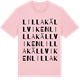 Pink Cotton t-shirt med Lilla Källviken ordlek t-shirt
