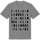 Mid Heather Gray t-shirt med Lilla Karlborn ordlek t-shirt