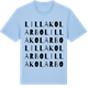 Blue Soul t-shirt med Lilla Kolarbo ordlek t-shirt