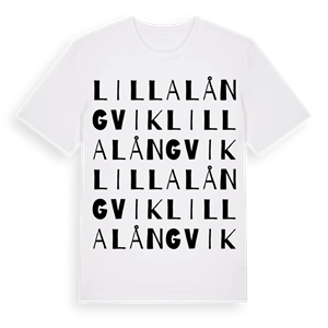 Lilla Långvik ordlek t-shirt – ekologisk bomull t-shirt från Pinshirt