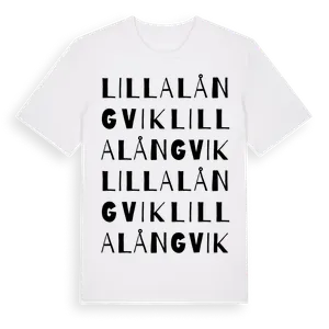 Lilla Långvik ordlek t-shirt – ekologisk bomull t-shirt från Pinshirt