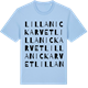 Blue Soul t-shirt med Lilla Nickarvet ordlek t-shirt
