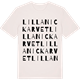 Vintage White t-shirt med Lilla Nickarvet ordlek t-shirt