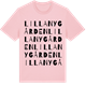 Pink Cotton t-shirt med Lilla Nygården ordlek t-shirt