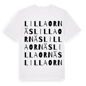 Lilla Ornäs ordlek t-shirt – ekologisk bomull t-shirt från Pinshirt