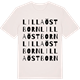 Vintage White t-shirt med Lilla Östborn ordlek t-shirt