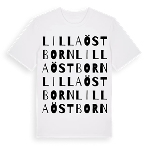Lilla Östborn ordlek t-shirt – ekologisk bomull t-shirt från Pinshirt
