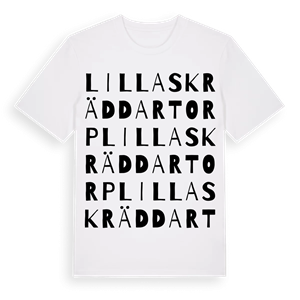 Lilla Skräddartorp ordlek t-shirt – ekologisk bomull t-shirt från Pinshirt
