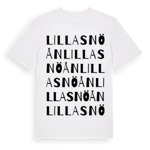 Lilla Snöån ordlek t-shirt – ekologisk bomull t-shirt från Pinshirt