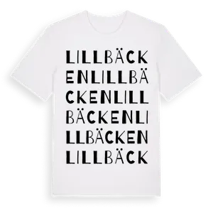 Lillbäcken ordlek t-shirt – ekologisk bomull t-shirt från Pinshirt