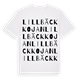 Lillbäckkojan ordlek t-shirt