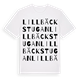Lillbäckstugan ordlek t-shirt