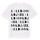 Lilldammkojan ordlek t-shirt