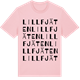 Pink Cotton t-shirt med Lillfjäten ordlek t-shirt
