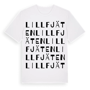 Lillfjäten ordlek t-shirt – ekologisk bomull t-shirt från Pinshirt