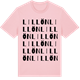 Pink Cotton t-shirt med Lillön ordlek t-shirt