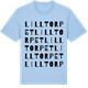 Blue Soul t-shirt med Lilltorpet ordlek t-shirt