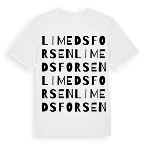 Limedsforsen ordlek t-shirt – ekologisk bomull t-shirt från Pinshirt