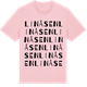 Pink Cotton t-shirt med Linåsen ordlek t-shirt
