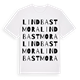 White t-shirt med Lindbastmora ordlek t-shirt