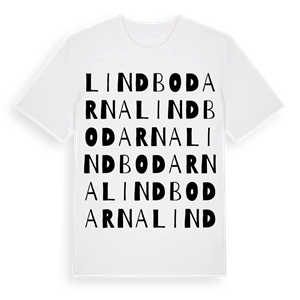 Lindbodarna ordlek t-shirt – ekologisk bomull t-shirt från Pinshirt