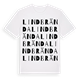 Lindbrända ordlek t-shirt