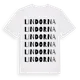 White t-shirt med Lindorna ordlek t-shirt