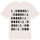 Vintage White t-shirt med Lindorna ordlek t-shirt