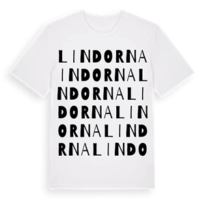 Lindorna ordlek t-shirt – ekologisk bomull t-shirt från Pinshirt