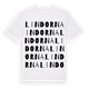 White t-shirt med Lindorna ordlek t-shirt