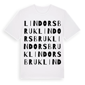 Lindors bruk ordlek t-shirt – ekologisk bomull t-shirt från Pinshirt
