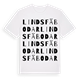 Linds fäbodar ordlek t-shirt